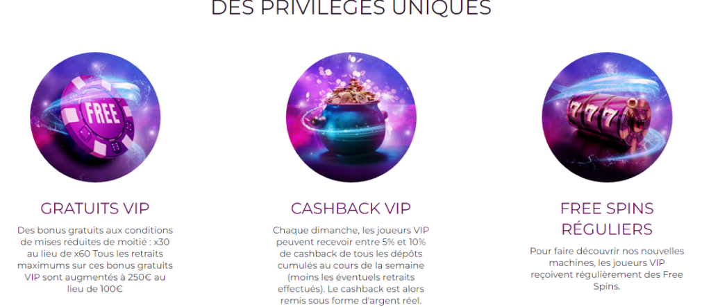 Programma VIP di Magical Spin Casino
