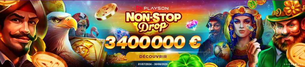 Playson non-stop drop di Magical Spin Casino