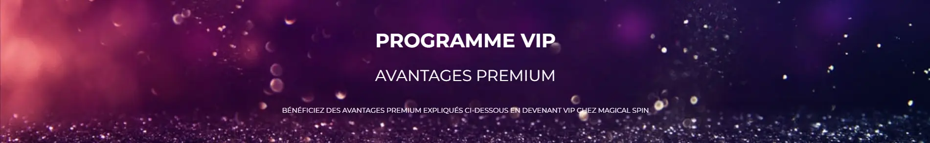 programma VIP di Magical Spin Casino