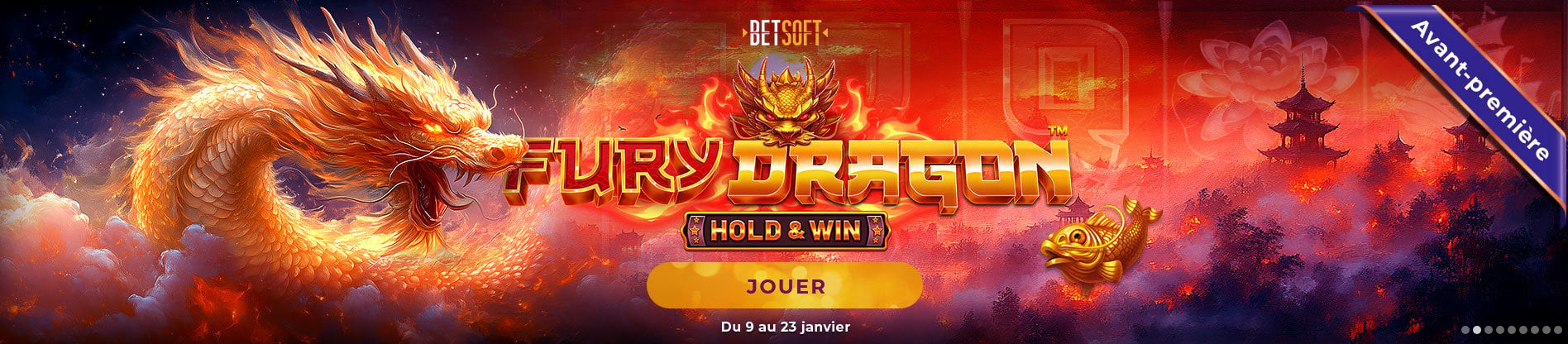 Betsoft furydragon di Magical Spin Casino