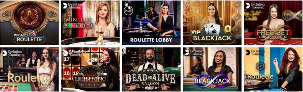 Un'impressionante varietà di giochi di Magical Spin Casino